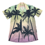 Louis Dieudonne' Half Sleeve Shirt Multicolor Palm Pattern For Boys