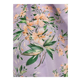 Alice Pi Solid Color Sleeveless Ceremony Dress with Lilac Flower Pattern for Baby Girl