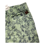 Carre'Ment Beau Bermuda Solid Color Adjustable Waist Green For Newborn