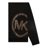 MICHAEL KORS felpa con cappuccio tinta unita glitter Nero per Bambina R30154 NERO MICHAEL KORS 