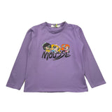 MOUSSE shirt girocollo tinta unita con stampa Viola per Neonata HKTL362L1N VIOLA MOUSSE 