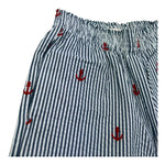 Saint Barth Pantalone Modello Palazzo Fantasia A Righe per Bambina PATRICIAJR BIANCO/BLU SAINT BARTH 