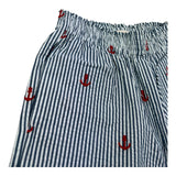Saint Barth Pantalone Modello Palazzo Fantasia A Righe per Bambina PATRICIAJR BIANCO/BLU SAINT BARTH 