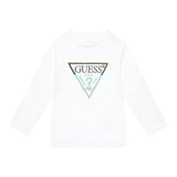 GUESS shirt girocollo tinta unita ocn logo Bianco per Neonato N4YI36K8HM4NX BIANCO GUESS 