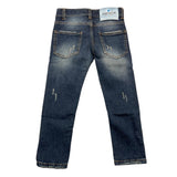 Cianotic Jeans Solid Color With Adjustable Waist Blue For Newborn