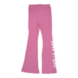 Gaelle Solid Color Flared Pants Pink For Girls