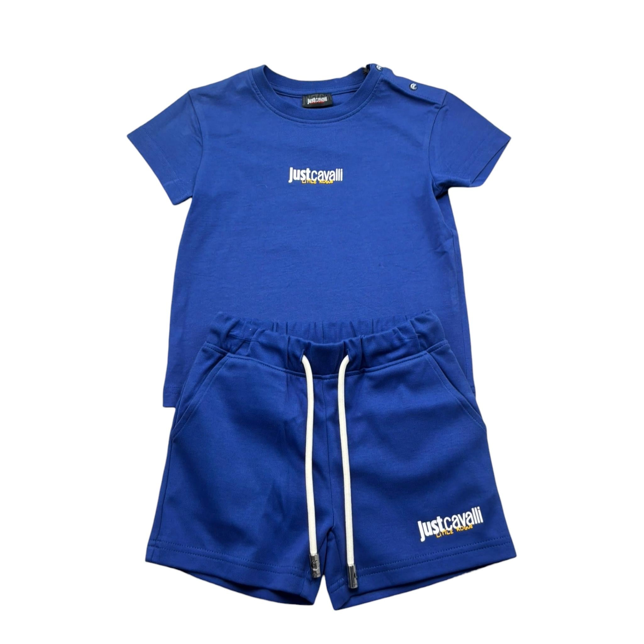 Just Cavalli Completo 2 Pezzi T-Shirt-Bermuda per Neonato JIP26044CJ COBALTO JUST CAVALLI 