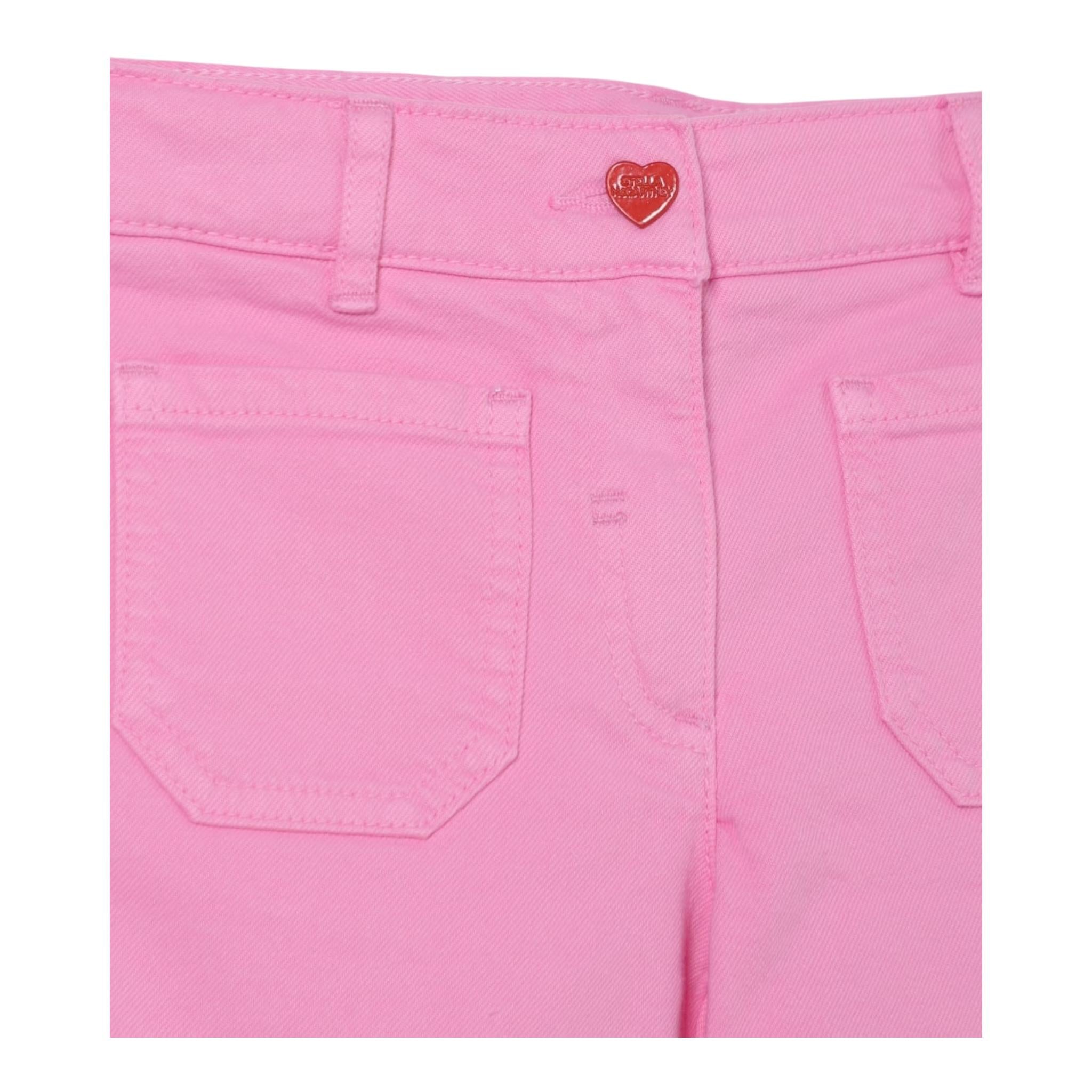 Stella Mccartney Short Tinta Unita con Girovita Regolabile per Bambina TW6B39X ROSA STELLA McCARTNEY 