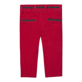 BOBOLI pantalone tinta unita in camoscio Rosso per Neonato 719029 ROSSO BOBOLI 