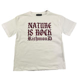JOHN RICHMOND t-shirt girocollo tinta unita con stampa in contrasto Bianco per Bambina RGA25115TS BIANCO JOHN RICHMOND 