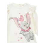 MONNALISA abito tinta unita con stampa Bianco per Neonata 39D900 BIANCO MONNALISA 