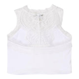 Twinset Top Tinta Unita con Ricami per Bambina 251GJ2454 BIANCO TWINSET 