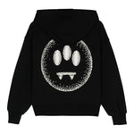 BARROW KIDS felpa chiusa con cappuccio tinta unita con logo Nero per Bambino F4BKJUHS052 NERO BARROW KIDS 