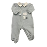 LALALU' tutina tinta unita con stampa Azzurro per Neonato TCL1NX AZZURRO LALALU' 