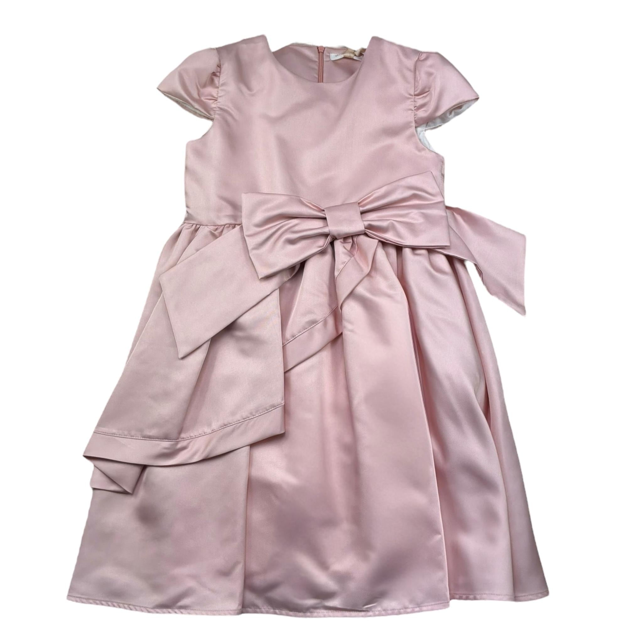 Meilisa Bai Abito Cerimonia Tinta Unita Mezza Manica per Bambina FL6268 ROSA MEILISA BAI 