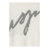 MSGM maglia girocollo tinta unita con stampa logo Panna per Bambina F4MSJGTN113 PANNA MSGM 