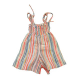 Mac Ilusio'N Plain White Striped Baby Romper