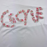 Cecyle Solid Color Crew Neck T-Shirt With Print White For Girls