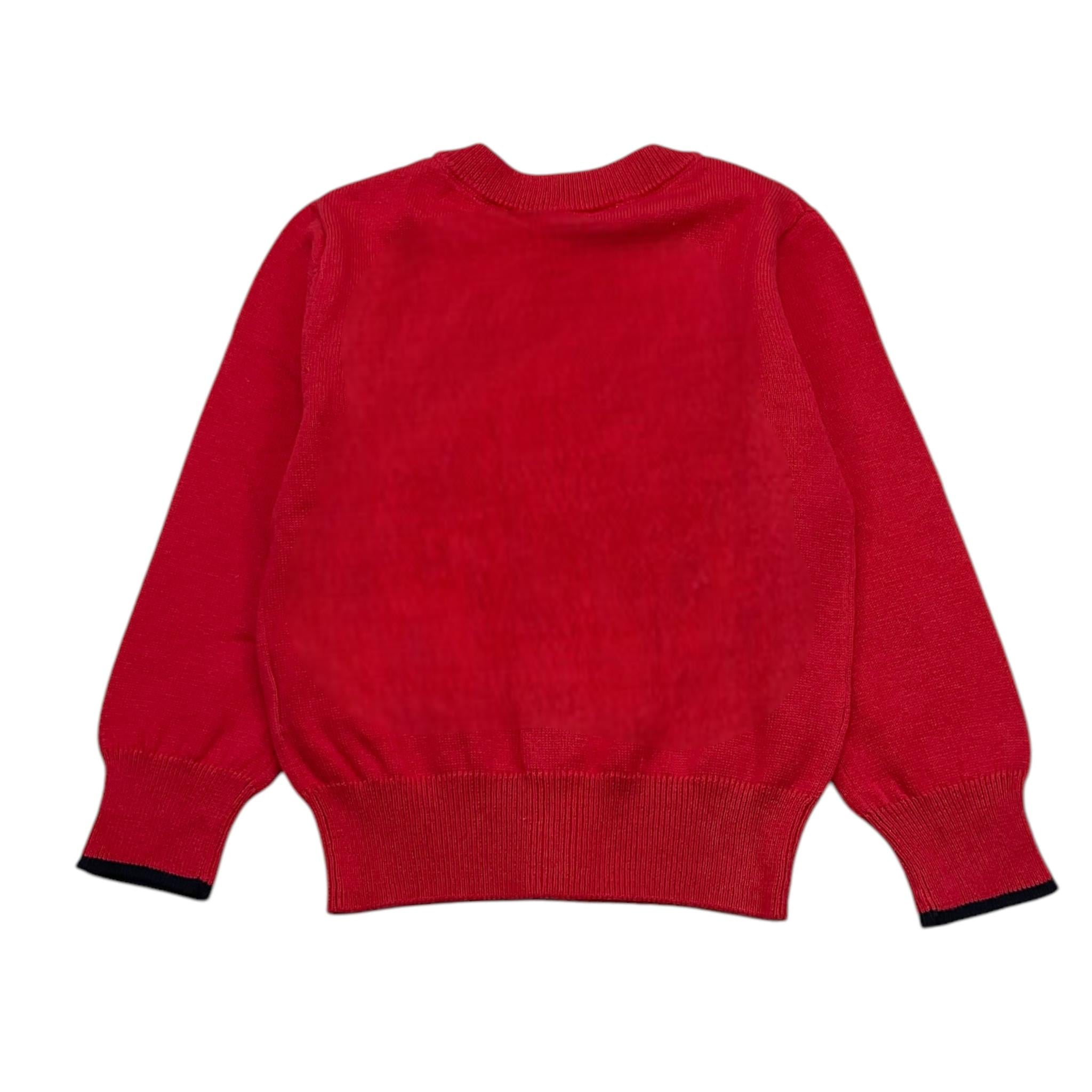 Cesare Paciotti Cardigan Tinta Unita Con Bottoni Rosso Per Bambino MGP4156B ROSSO CESARE PACIOTTI 