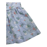 Tartine Et Chocolat Blue Check Pattern Newspaper Shirt For Baby Girl