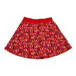 MOSCHINO gonna tinta unita logata Rosso per Bambina HDJ03U ROSSO MOSCHINO 