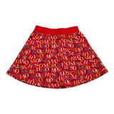 MOSCHINO gonna tinta unita logata Rosso per Bambina HDJ03U ROSSO MOSCHINO 