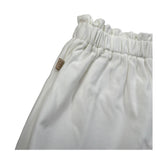 Bamboom+Babies Short Tinta Unita con Elastico In Vita per Neonata 866 BIANCO BAMBOOM+BABIES 