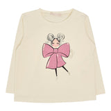 LIU JO shirt girocollo tinta unita con brillantini Panna per Neonata KF4028 PANNA LIU JO 