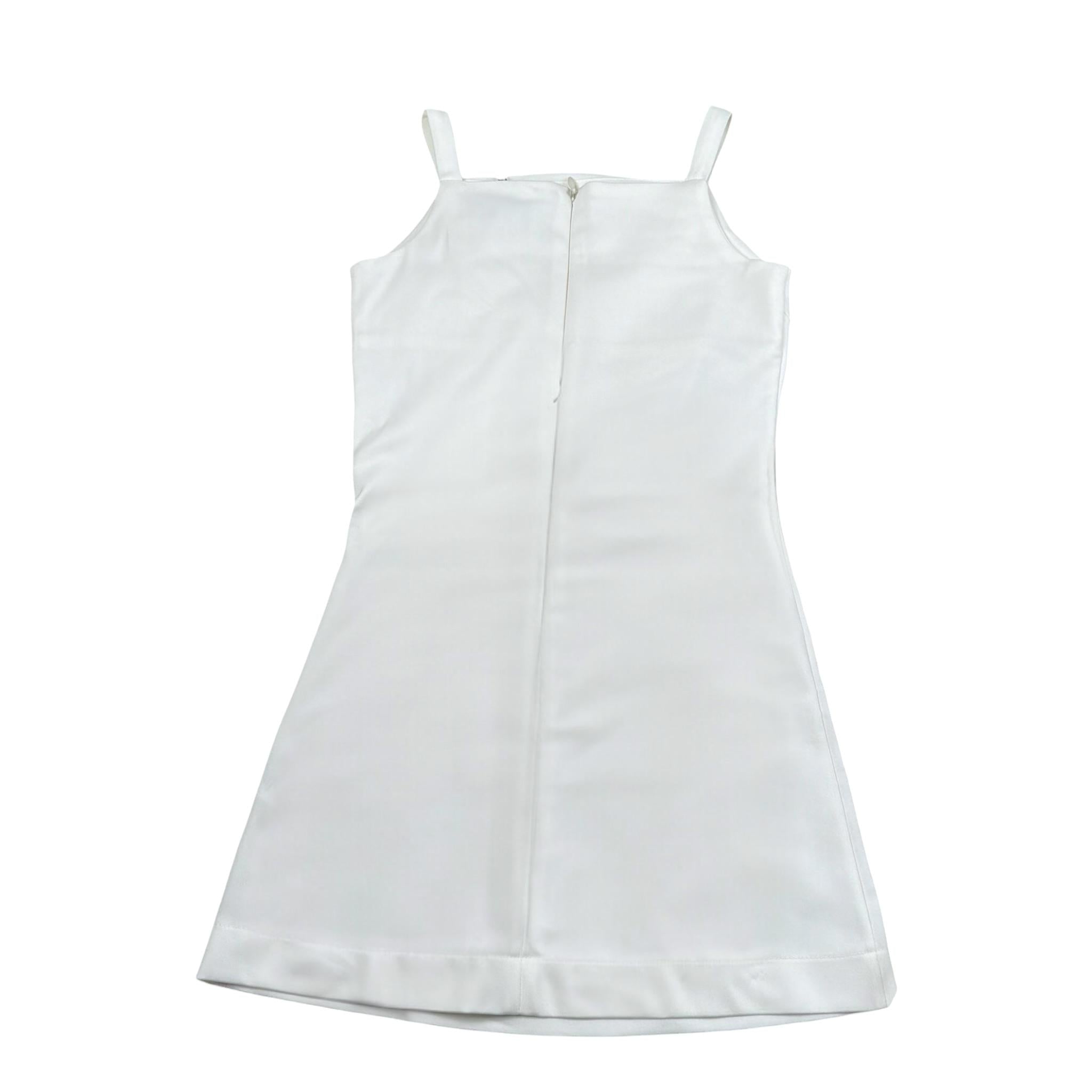 Msgm Abito Tinta Unita con Applicazioni per Bambina S5MSJGDR233 BIANCO MSGM 