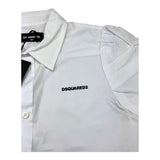 DSQUARED2 camicia mezza manica tinta unita cn logo Bianco per Bambina DQ1523 BIANCO DSQUARED2 