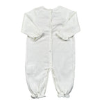 Le Coconne Tutina Tinta Unita con Applicazione Fiocco per Neonata LCN0586 PANNA LE COCONNE 