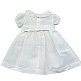 Le Bebe Abito Mezza Manica Tinta Unita per Neonata LBG6319 BIANCO LE BEBE 