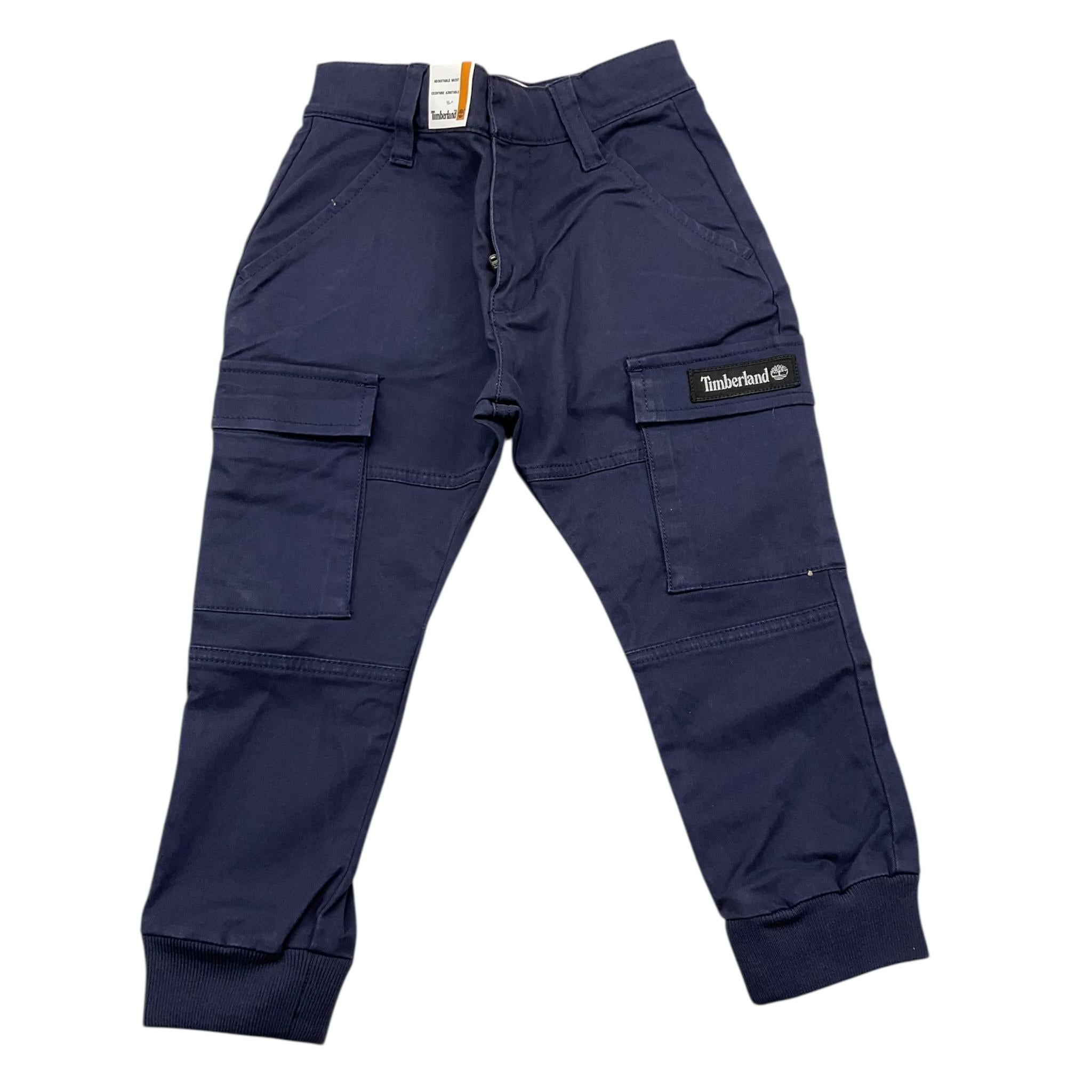 TIMBERLAND pantalone tinta unita con girovita regolabile Blu per Bambino T24C11 BLU TIMBERLAND 