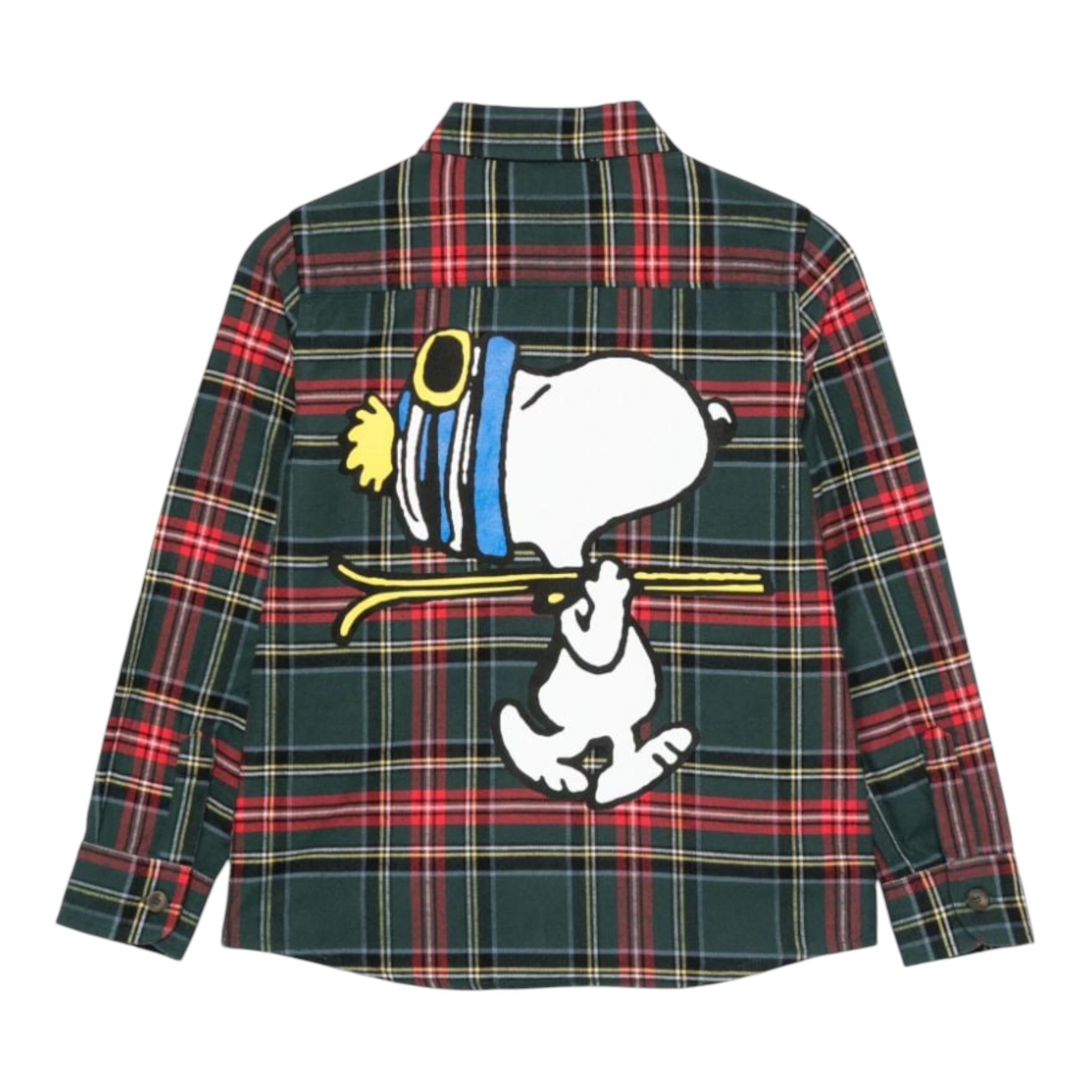 SAINT BARTH camicia manica lunga tinta unita con fantasia a righe Verde per Bambino SEI002 VERDE SAINT BARTH 