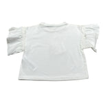 Liu Jo T-Shirt Girocollo tinta unita con Stampe Panna per Bambina KA3115 PANNA LIU JO 