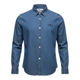 Saint Barth Camicia Tinta Unita In Denim per Bambino 00614L BLU SAINT BARTH 