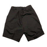Make Bermuda Solid Color With Elastic Waist Black For Boys