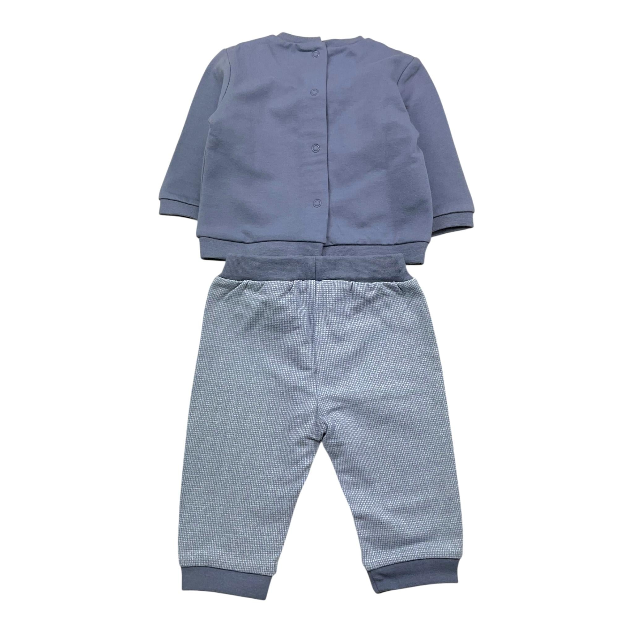 MAYORAL completo 2pz felpa-pantalone tinta unita Blu per Neonato 2680 BLU MAYORAL 