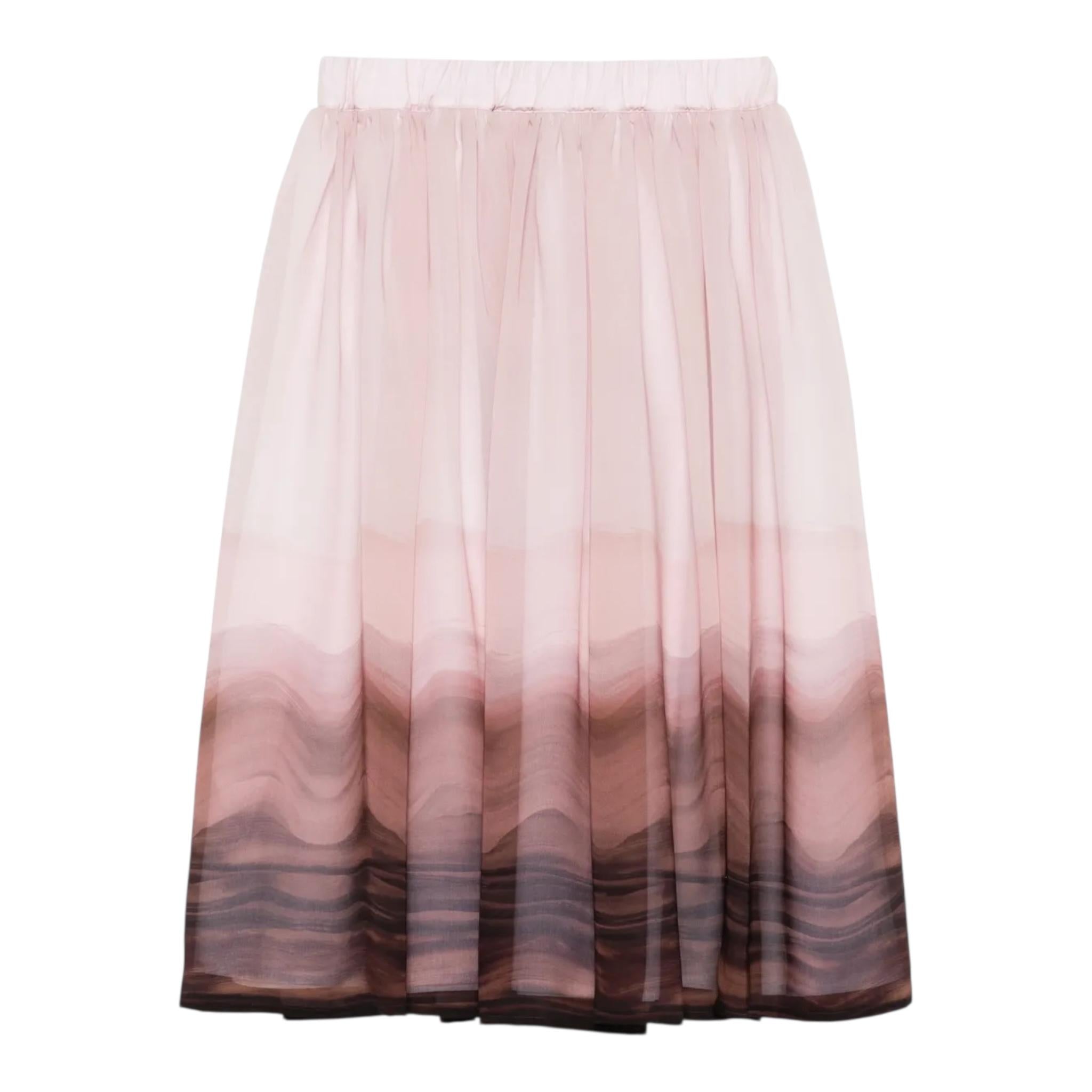 Eleventy Gonna Bicolore con Fantasia E Tulle per Bambina EW7A04 ROSA ELEVENTY 