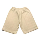Zu+Elements Solid Color Tracksuit Bermuda Shorts With Elastic Waist Beige For Boys