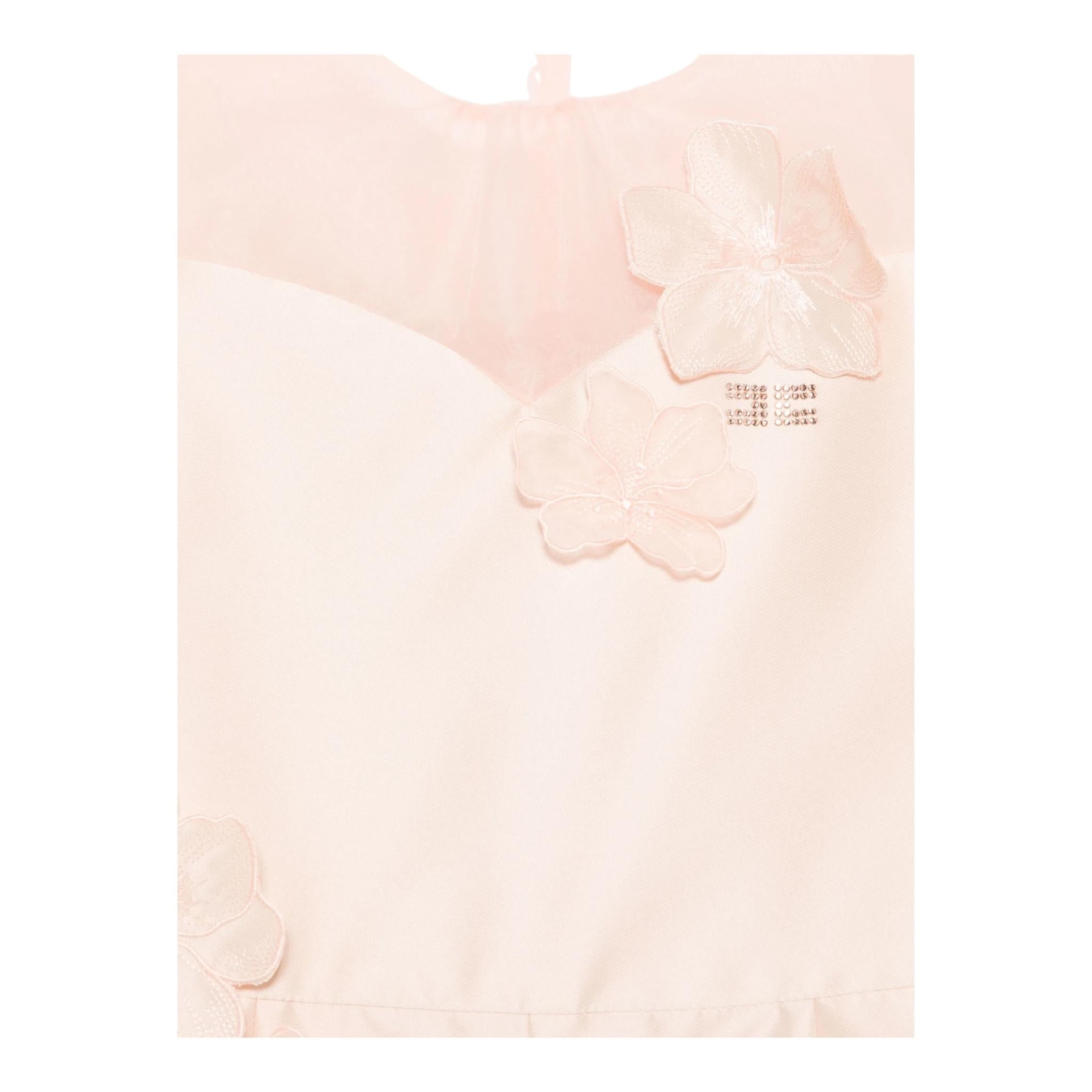 Elisabetta Franchi tuta intera tinta unita con trasparenze per Bambina EFPA286 ROSA ELISABETTA FRANCHI 