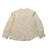 Lalalu' Solid Color Shirt With Beige Korean Collar For Boys