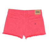 Tommy Hilfiger Short Tinta Unita con Girovita Regolabile per Bambina KG0KG07242 ROSA TOMMY HILFIGER 