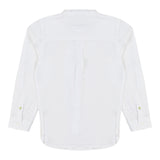Scotch &amp; Soda White Long Sleeve Solid Color Shirt For Boys