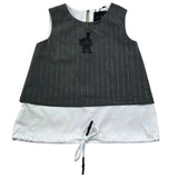 John Richmond Top Giromanica Tinta Unita per Bambina RGP26038TO GRIGIO JOHN RICHMOND 