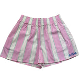 Saint Barth Short Bicolore con Fantasia A Righe per Bambina MEA00100897 BIANCO/ROSA SAINT BARTH 
