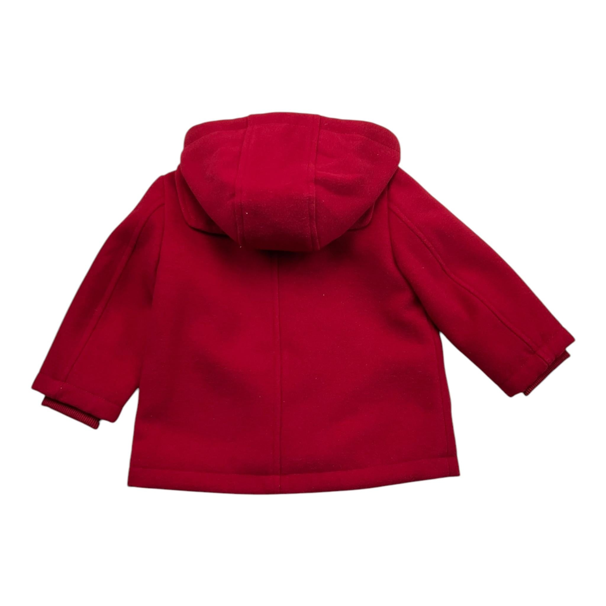 TRUSSARDI cappotto tinta unita con cappuccio Rosso per Neonato TIA25038GB ROSSO TRUSSARDI 