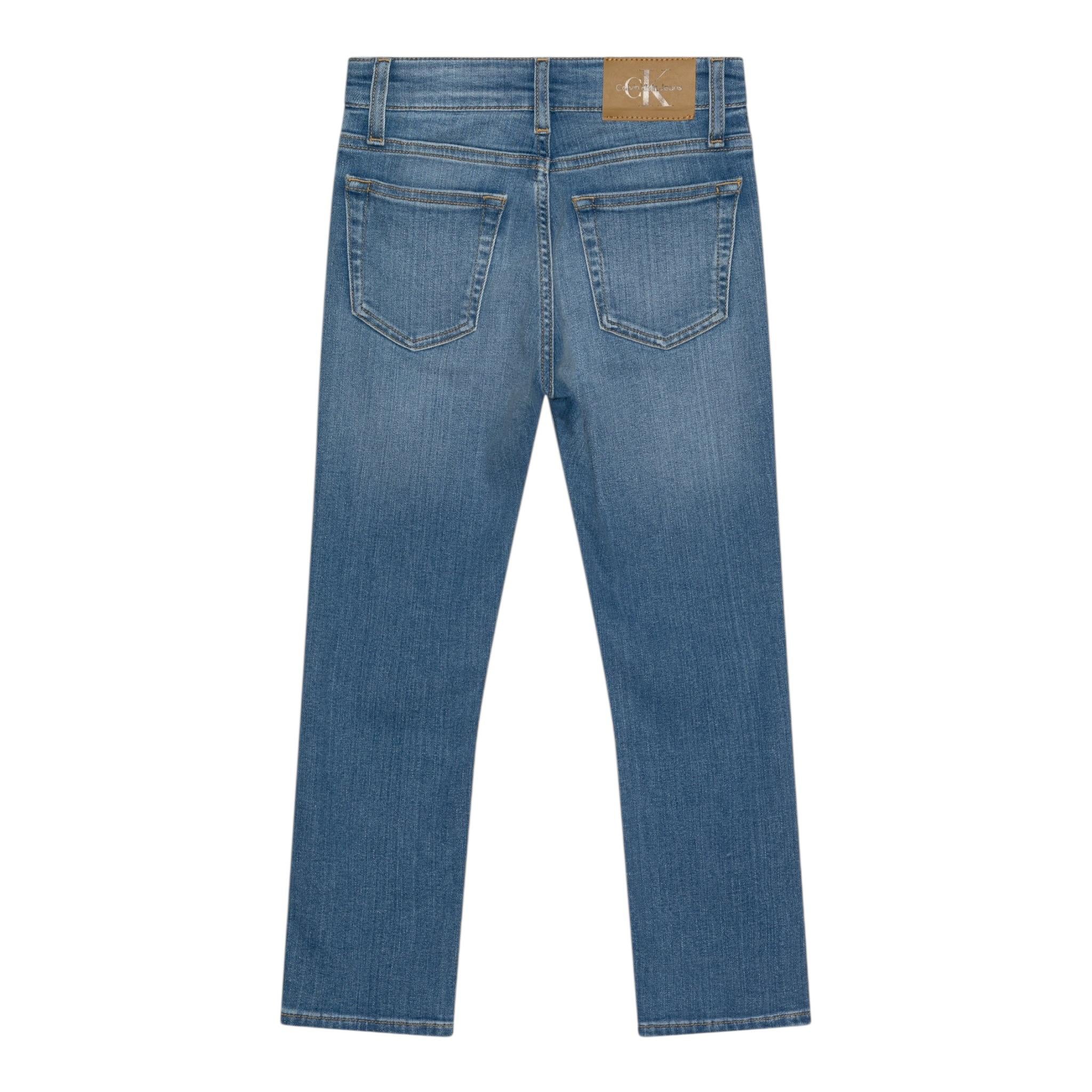 Calvin Klein Jeans Tinta Unita con Girovita Regolabile per Bambino IB0IB02306 AZZURRO CALVIN KLEIN 