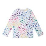 STELLA McCARTNEY shirt girocollo tinta unita fantasia stelle Bianco per Neonata TT8B30 BIANCO STELLA McCARTNEY 