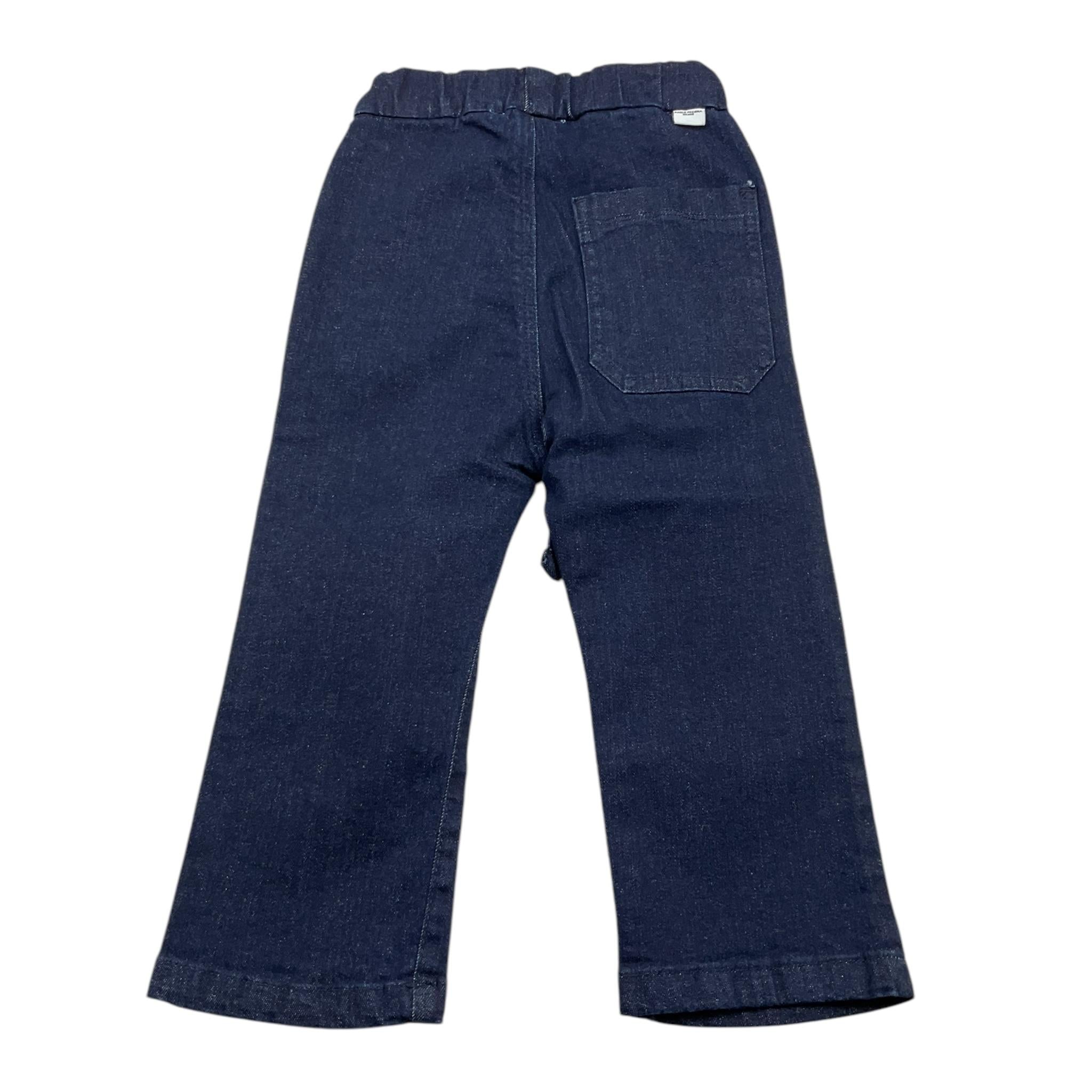 PAOLO PECORA jeans tinta unita con elastico in vita Blu per Neonato PP3810KN BLU PAOLO PECORA 